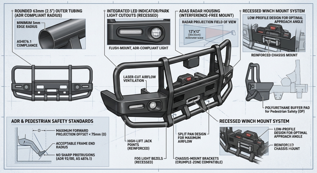 are steel bull bars legal australia