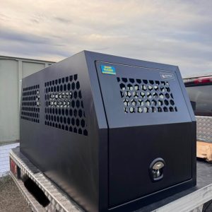 Black Aluminium Dog Box
