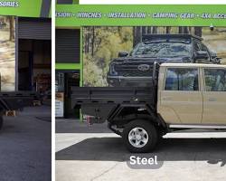 aluminium vs steel ute tray kit
