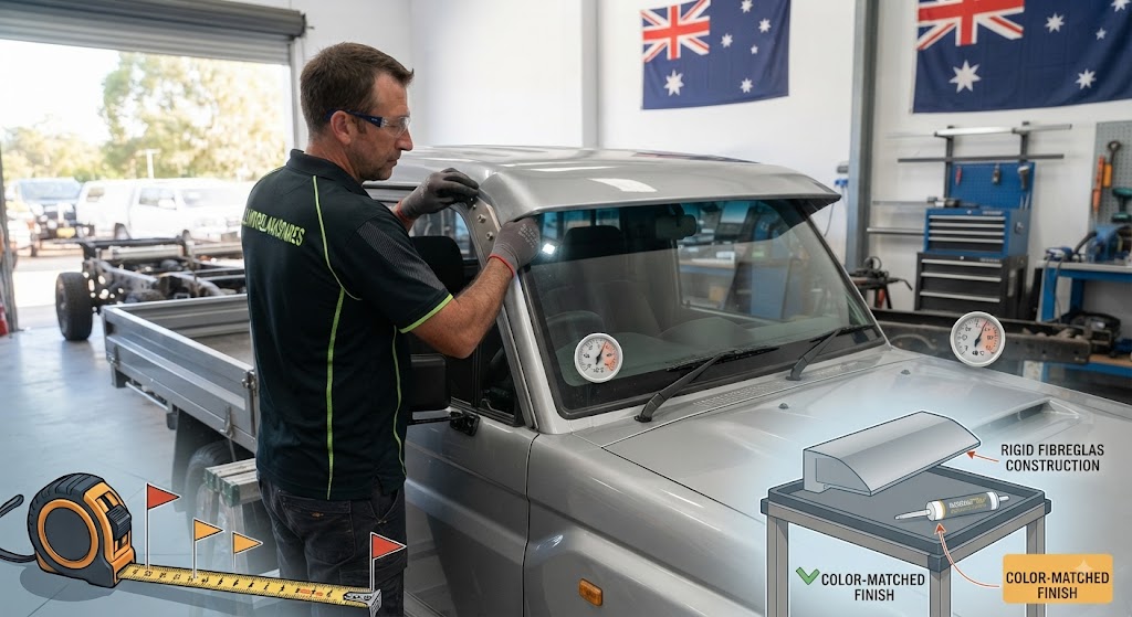 custom fibreglass sun visor