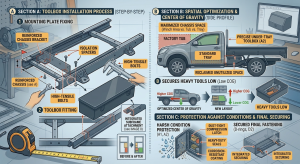 under tray toolbox installation