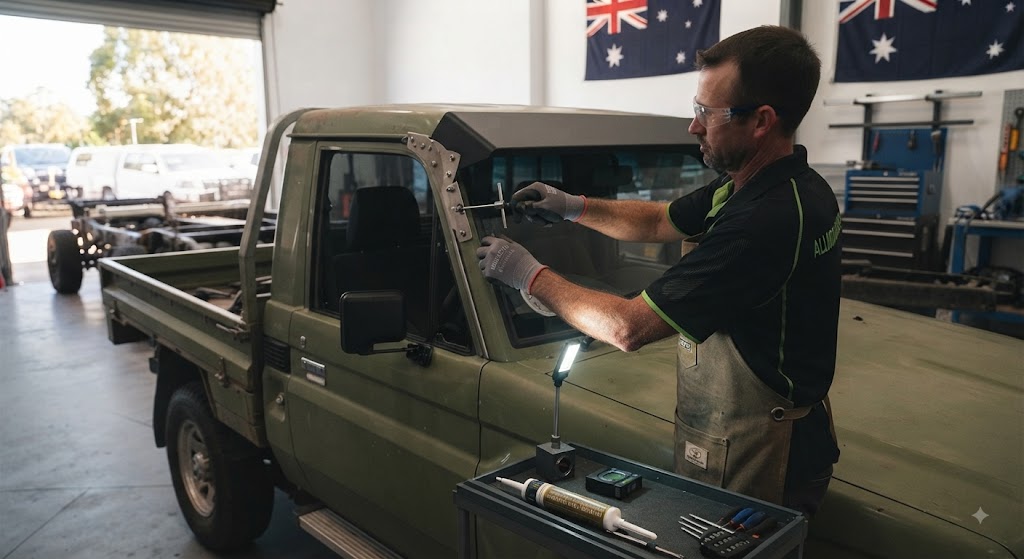 ute cab sunshade visor restoration